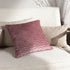 Lanzo Cut Velvet Piped Cushion Moonbeam